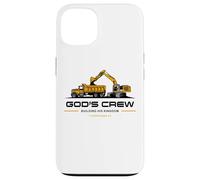 God'S Crew - Excavator Construction Kids Christian 1 Cor 3:9 Carcasa para iPhone 13