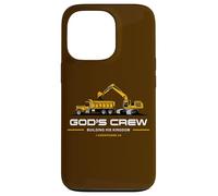 God'S Crew - Excavator Construction Kids Christian 1 Cor 3:9 Carcasa para iPhone 13 Pro