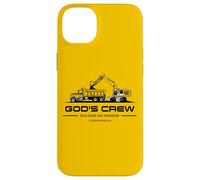 God'S Crew - Excavator Construction Kids Christian 1 Cor 3:9 Carcasa para iPhone 14 Plus