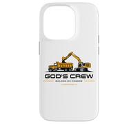 God'S Crew - Excavator Construction Kids Christian 1 Cor 3:9 Carcasa para iPhone 14 Pro