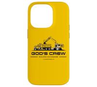 God'S Crew - Excavator Construction Kids Christian 1 Cor 3:9 Carcasa para iPhone 14 Pro