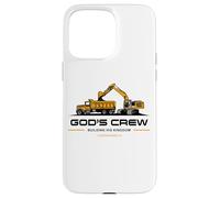 God'S Crew - Excavator Construction Kids Christian 1 Cor 3:9 Carcasa para iPhone 15 Pro MAX