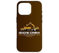 God'S Crew - Excavator Construction Kids Christian 1 Cor 3:9 Carcasa para iPhone 16 Pro