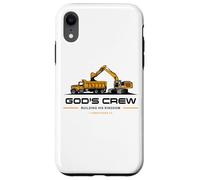 God'S Crew - Excavator Construction Kids Christian 1 Cor 3:9 Carcasa para iPhone XR