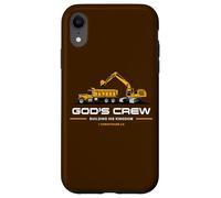 God'S Crew - Excavator Construction Kids Christian 1 Cor 3:9 Carcasa para iPhone XR