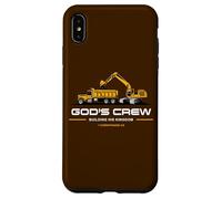 God'S Crew - Excavator Construction Kids Christian 1 Cor 3:9 Carcasa para iPhone XS MAX