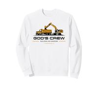 God'S Crew - Excavator Construction Kids Christian 1 Cor 3:9 Sudadera