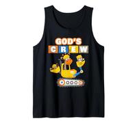 God'S Crew - Excavator Construction Kids Christian Animals Camiseta sin Mangas