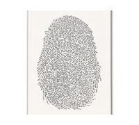 God's Fingerprint Canvas Wall Art - You Are Uniquely Made Bible Verse Print, Modern Christian Decor for Bedroom, Office or Prayer Room(Unframed,16x24inch(40x60cm))