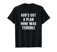 God'S Got a Plan Mine Was Terrible Camiseta gráfica económica