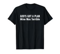 God'S Got a Plan Mine Was Terrible Camiseta gráfica económica