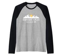 God'S Got a Plan Mine Was Terrible Christian Trust God Plan Camiseta Manga Raglan