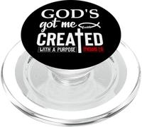 God'S Got Me Christian Ephesians 2:10 Created with a Purpose PopSockets PopGrip para MagSafe