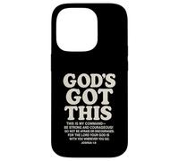 God's Got This Josué 1:9 Verso de la Biblia Cristiano Carcasa para iPhone 14 Pro