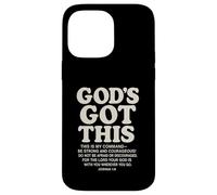 God's Got This Josué 1:9 Verso de la Biblia Cristiano Carcasa para iPhone 14 Pro Max