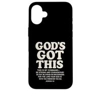 God's Got This Josué 1:9 Verso de la Biblia Cristiano Carcasa para iPhone 16 Plus