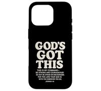 God's Got This Josué 1:9 Verso de la Biblia Cristiano Carcasa para iPhone 16 Pro