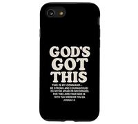 God's Got This Josué 1:9 Verso de la Biblia Cristiano Carcasa para iPhone SE (2020) / 7 / 8