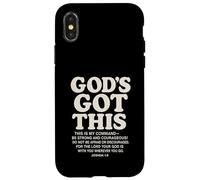 God's Got This Josué 1:9 Verso de la Biblia Cristiano Carcasa para iPhone X/XS