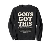 God's Got This Josué 1:9 Verso de la Biblia Cristiano Sudadera