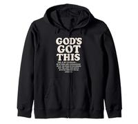 God's Got This Josué 1:9 Verso de la Biblia Cristiano Sudadera con Capucha