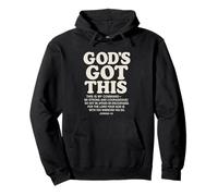 God's Got This Josué 1:9 Verso de la Biblia Cristiano Sudadera con Capucha