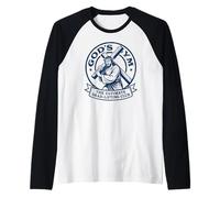 Gods Gym Ultimate Dead-Lifting Club, Pascua Jesús Fitness Camiseta Manga Raglan