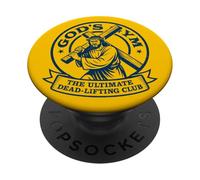 Gods Gym Ultimate Dead-Lifting Club, Pascua Jesús Fitness PopSockets PopGrip Adhesivo
