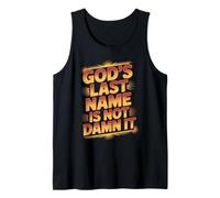 God'S Last Name Is Not Damn It Church Sarcasm Jokes - Camiseta sin Mangas
