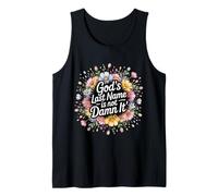 God'S Last Name Is Not Damn It Church Sarcasm Jokes - Camiseta sin Mangas