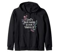God'S Last Name Is Not Damn It Church Sarcasm Jokes - Sudadera con Capucha