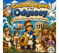 Gods & Legends of the Odyssey: A Greek Mythology Coloring Book for Kids: Explore Ancient Greek Myths Through Coloring | Heroes, Gods, Monsters & Legendary Adventures. For Ages 8-12