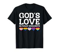 God's Love Is Fully Inclusive LGBTQIA+ Gay Pride Christian Camiseta