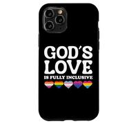God's Love Is Fully Inclusive LGBTQIA+ Gay Pride Christian Carcasa para iPhone 11 Pro