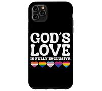 God's Love Is Fully Inclusive LGBTQIA+ Gay Pride Christian Carcasa para iPhone 11 Pro Max
