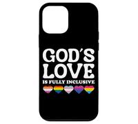 God's Love Is Fully Inclusive LGBTQIA+ Gay Pride Christian Carcasa para iPhone 12 mini