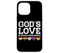 God's Love Is Fully Inclusive LGBTQIA+ Gay Pride Christian Carcasa para iPhone 13 Pro Max