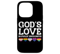 God's Love Is Fully Inclusive LGBTQIA+ Gay Pride Christian Carcasa para iPhone 14 Pro
