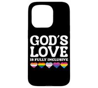 God's Love Is Fully Inclusive LGBTQIA+ Gay Pride Christian Carcasa para iPhone 15 Pro