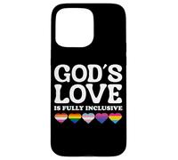 God's Love Is Fully Inclusive LGBTQIA+ Gay Pride Christian Carcasa para iPhone 15 Pro Max