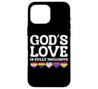 God's Love Is Fully Inclusive LGBTQIA+ Gay Pride Christian Carcasa para iPhone 16 Pro Max