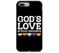 God's Love Is Fully Inclusive LGBTQIA+ Gay Pride Christian Carcasa para iPhone 7 Plus/8 Plus