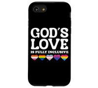 God's Love Is Fully Inclusive LGBTQIA+ Gay Pride Christian Carcasa para iPhone SE (2020) / 7 / 8