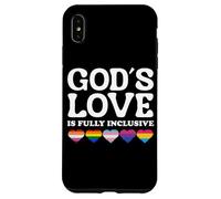 God's Love Is Fully Inclusive LGBTQIA+ Gay Pride Christian Carcasa para iPhone XS Max
