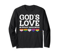 God's Love Is Fully Inclusive LGBTQIA+ Gay Pride Christian Manga Larga