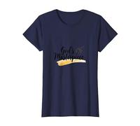 Gods Masterpiece Child of God - Cita de fe inspiradora Camiseta, Mujer, Azul Marino, S