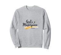 Gods Masterpiece Child of God - Cita de fe inspiradora Sudadera, Unisex para Adultos, Gris Jaspeado, XXL