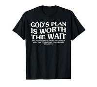 God'S Plan is Worth The Wait Bible Verse Christian Camiseta