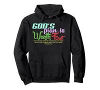 God'S Plan is Worth The Wait Bible Verse Christian Sudadera con Capucha