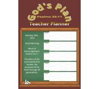 God's Plan Teacher Planner: The ultimate organizational tool for Christian educators | 100 pages and a convenient 7x10" size | Undated Daily, Weekly, Monthly, Lesson Plan Book for Teachers